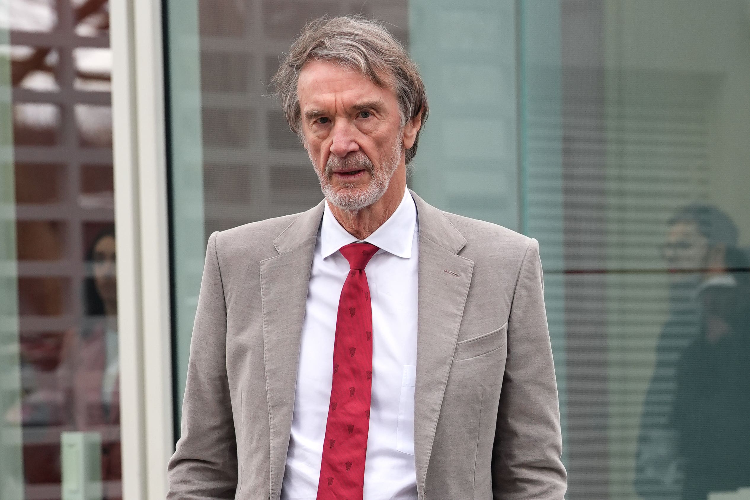 Manchester United co-owner Sir Jim Ratcliffe saw that his wealth was reduced by 6,473 billion pounds from last year (Lucy North / PA)