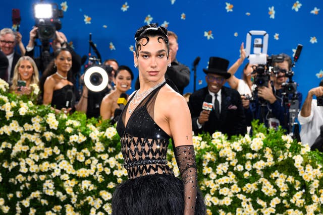 <p>Dua Lipa, pictured at the Met Gala Ball in May 2025</p>