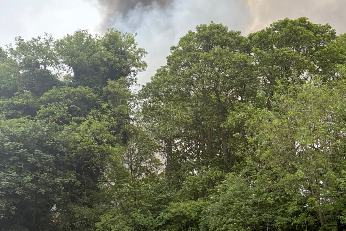 Bicester fire: Huge smoke clouds billow from deadly blaze at former RAF base