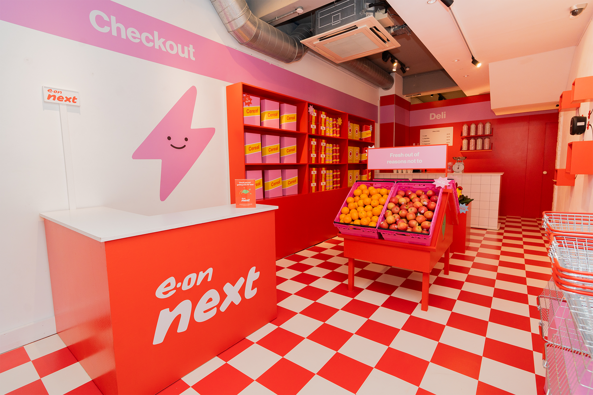 E.ON launched a pop-up grocery shop to teach you about EV charging costs