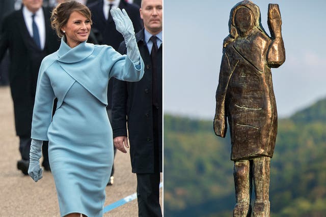 <p>The Slovenia-based statue was erected in 2020 during Trump’s first term</p>