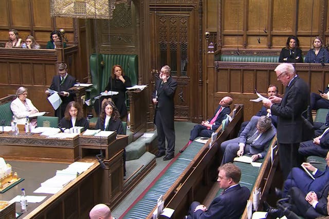 Father of the House Sir Edward leigh speaking during the debate on Terminally Ill Adults (End of Life) Bill (House of Commons/UK Parliament/PA)