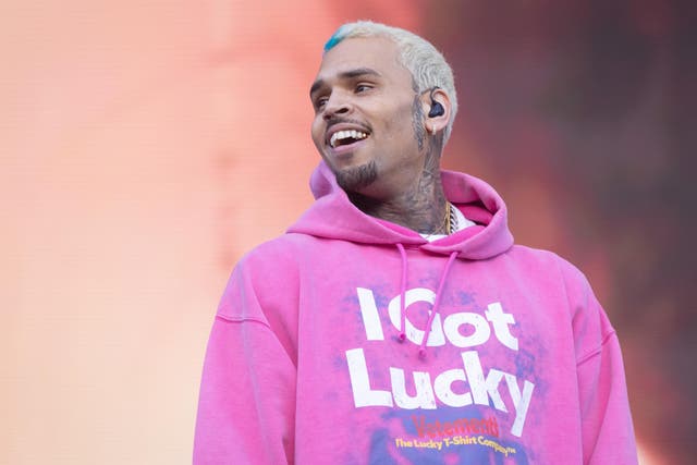 Chris Brown appeared in court in Manchester (James Manning/PA)