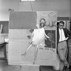 Grandfather and grandson art dealer duo curate exhibition celebrating David Hockney’s early work