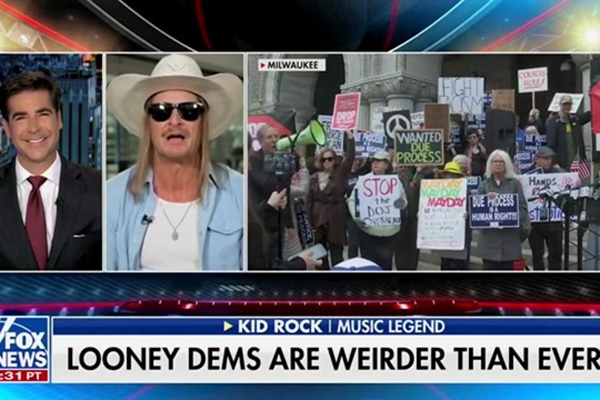 Kid Rock blames ‘ugly-a**’ liberal women for low birthrate as Fox News’ Jesse Watters laughs