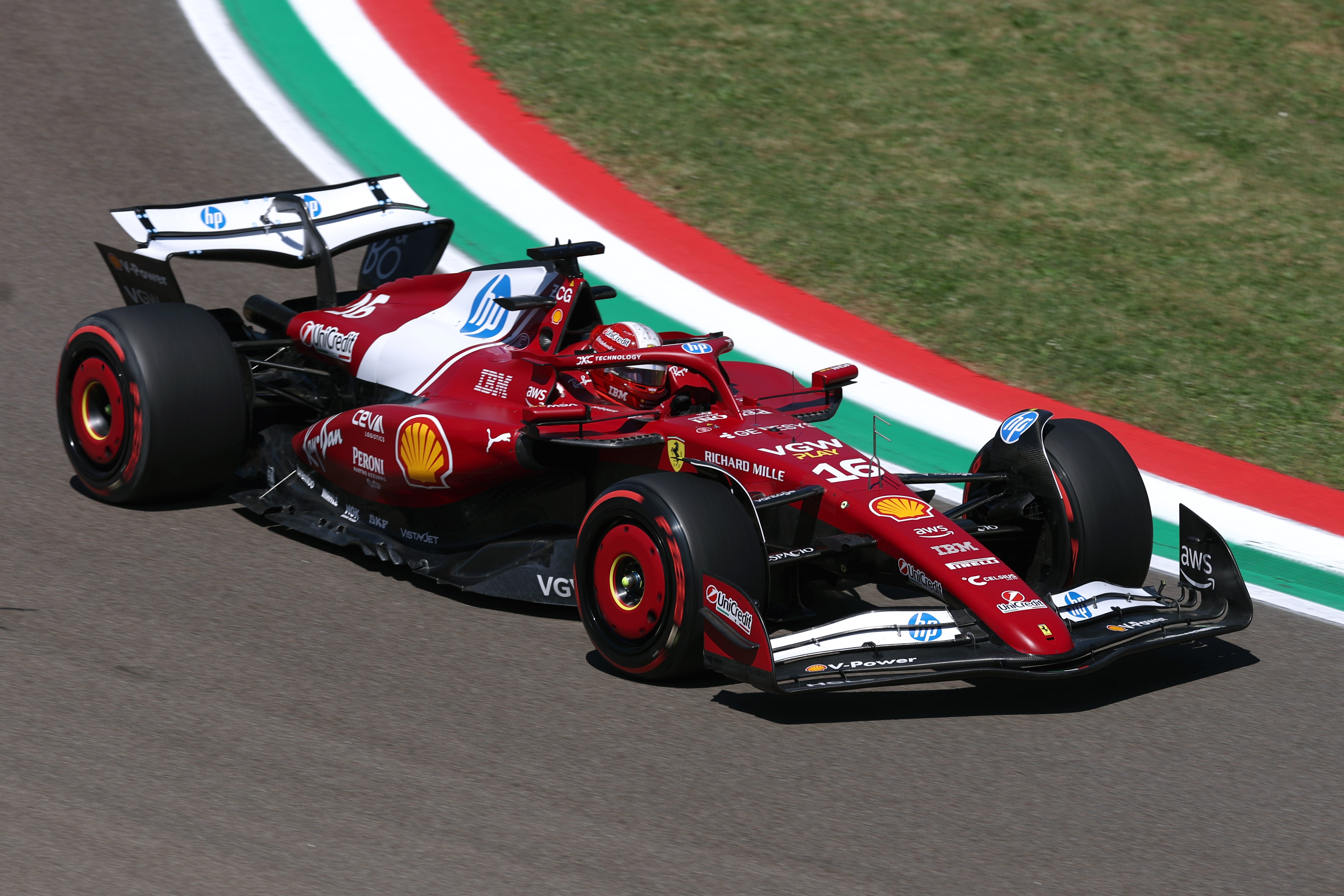 Ferrari have been fined for an error on Charles Leclerc’s car