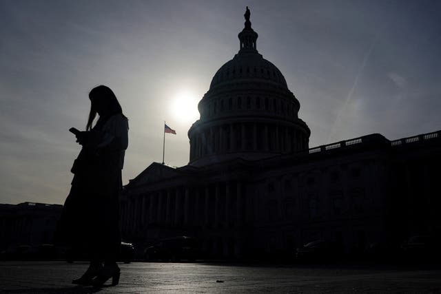 <p>The U.S. Capitol Building in Washington, D.C this week</p>