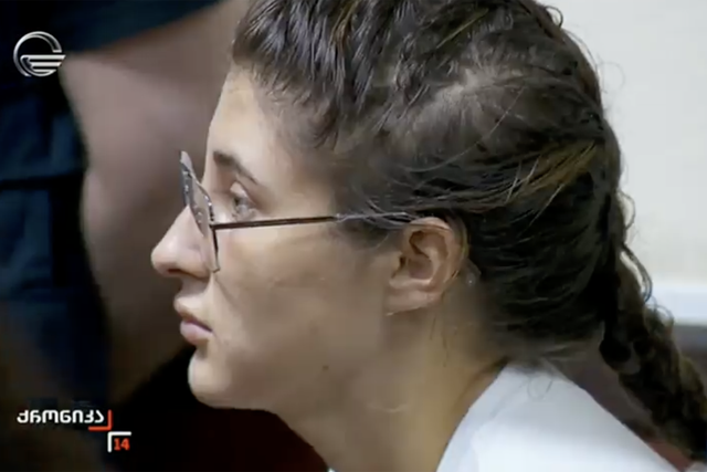 <p>Pregnant Bella Culley, 19, was accused of smuggling drugs </p>