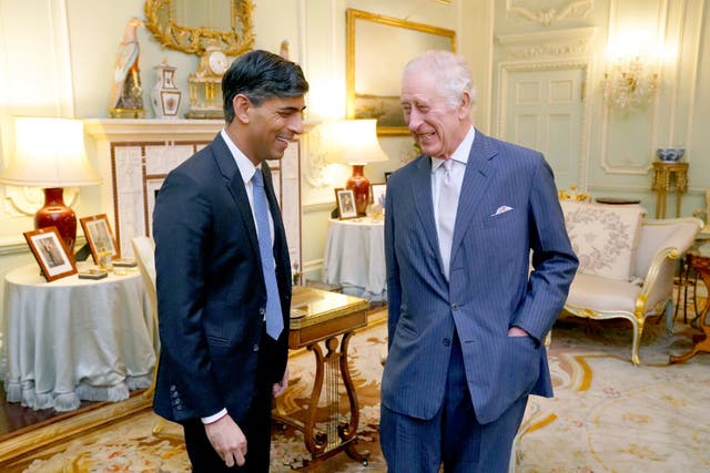 <p>Rishi Sunak and his wife Akshata Murty feature in the Sunday Times Rich List along with the King</p>