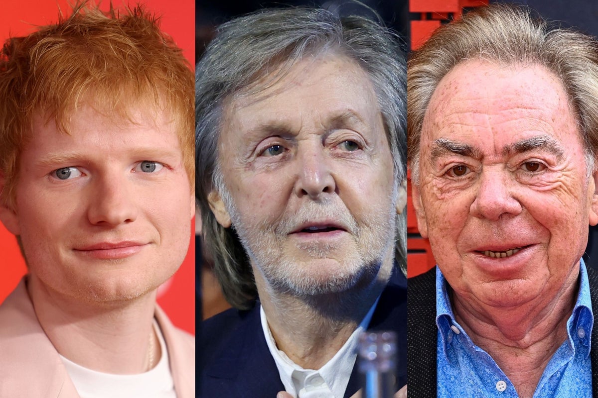 Paul McCartney, Ed Sheeran and Elton John among musicians named on Sunday Times Rich List for 2025