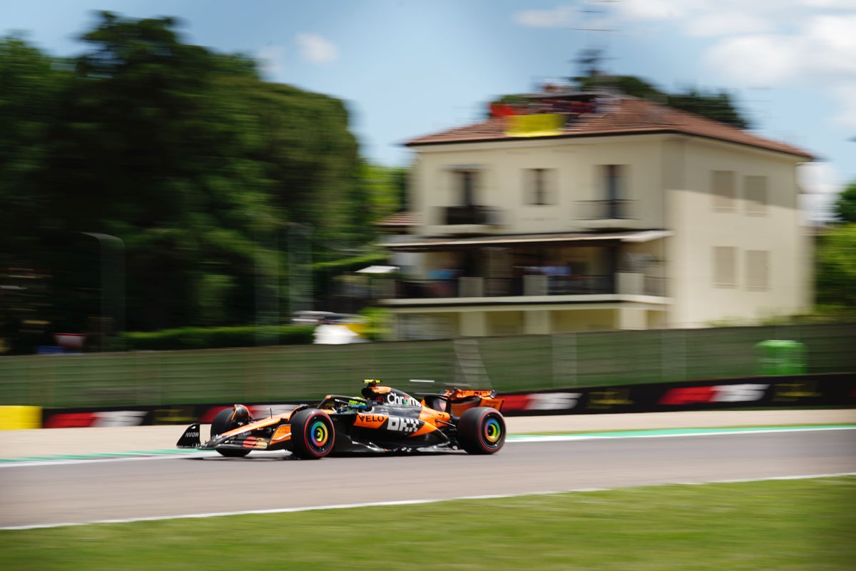 Lando Norris ahead of Oscar Piastri in Emilia Romagna Grand Prix final practice