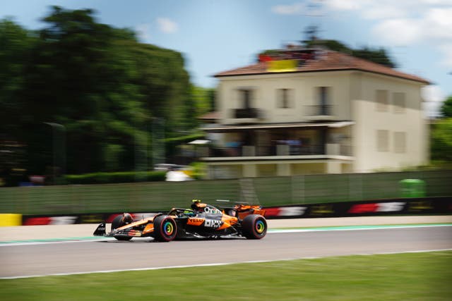 Lando Norris topped the charts ahead of qualifying (David Davies/PA)