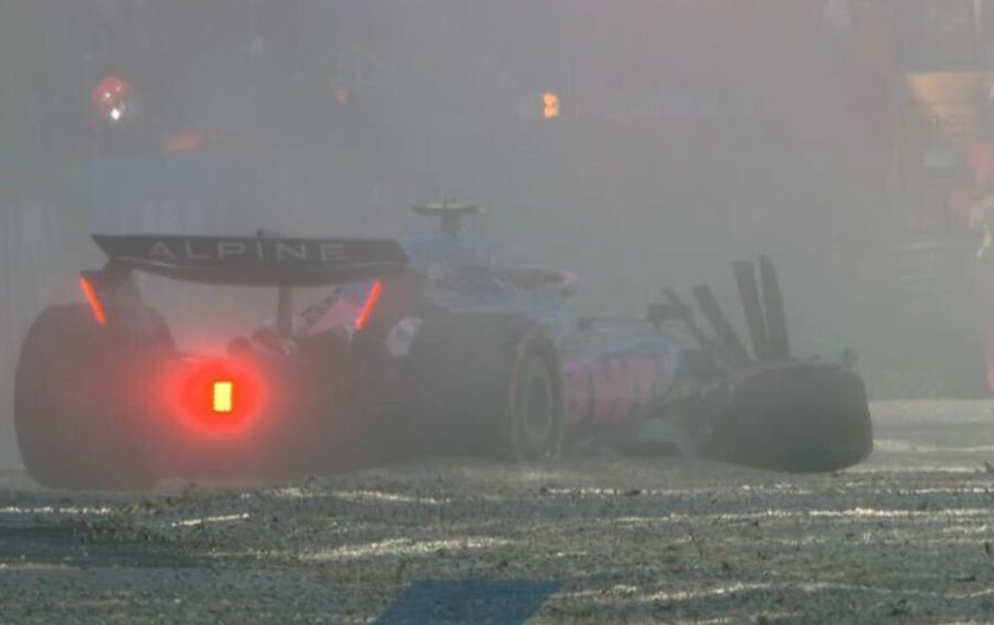Franco Colapinto suffered a big crash in Imola