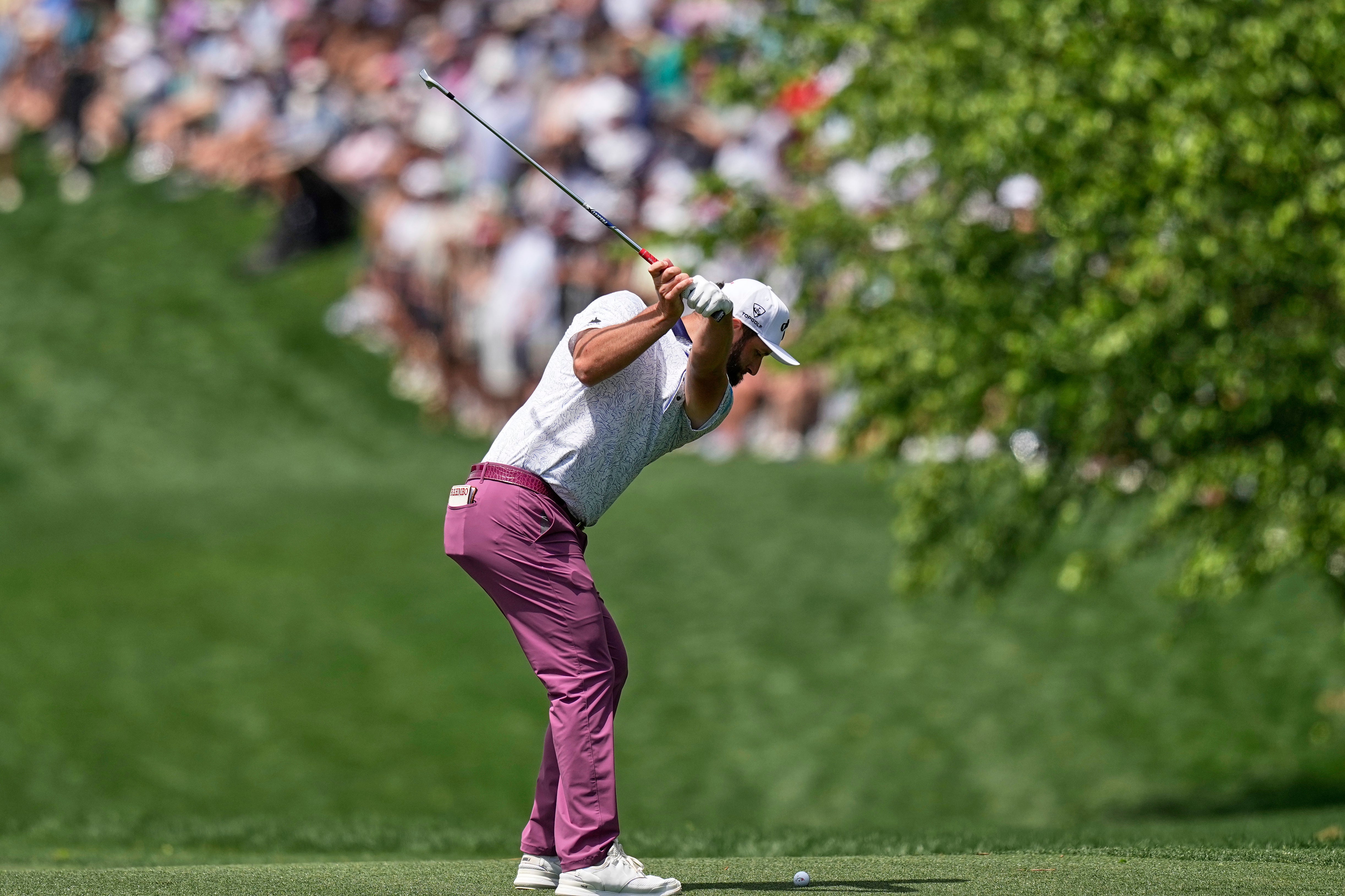 Jon Rahm in action during the third round