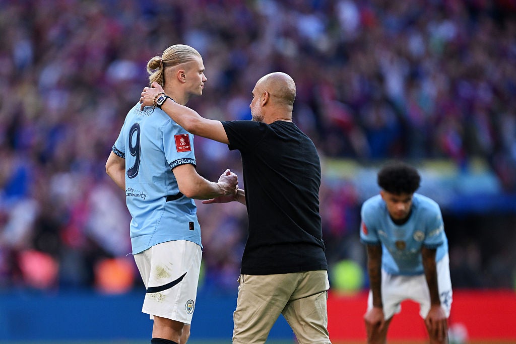 Guardiola appeared to take penalty duties off Haaland