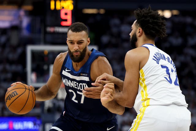 <p>Rudy Gobert #27 of the Minnesota Timberwolves</p>