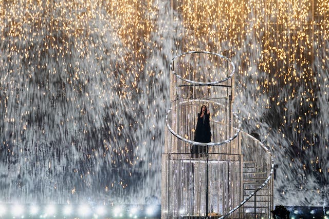 <p>Yuval Raphael from Israel performs the song New Day Will Rise</p>