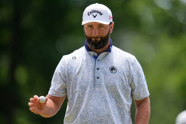 Jon Rahm set the clubhouse target on day three of the 107th US PGA Championship (George Walker IV/AP)
