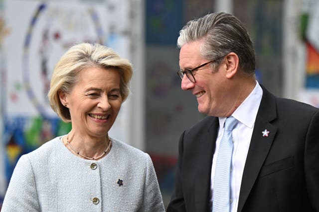 <p>Prime minister Keir Starmer with president of the European Commission Ursula von der Leyen</p>