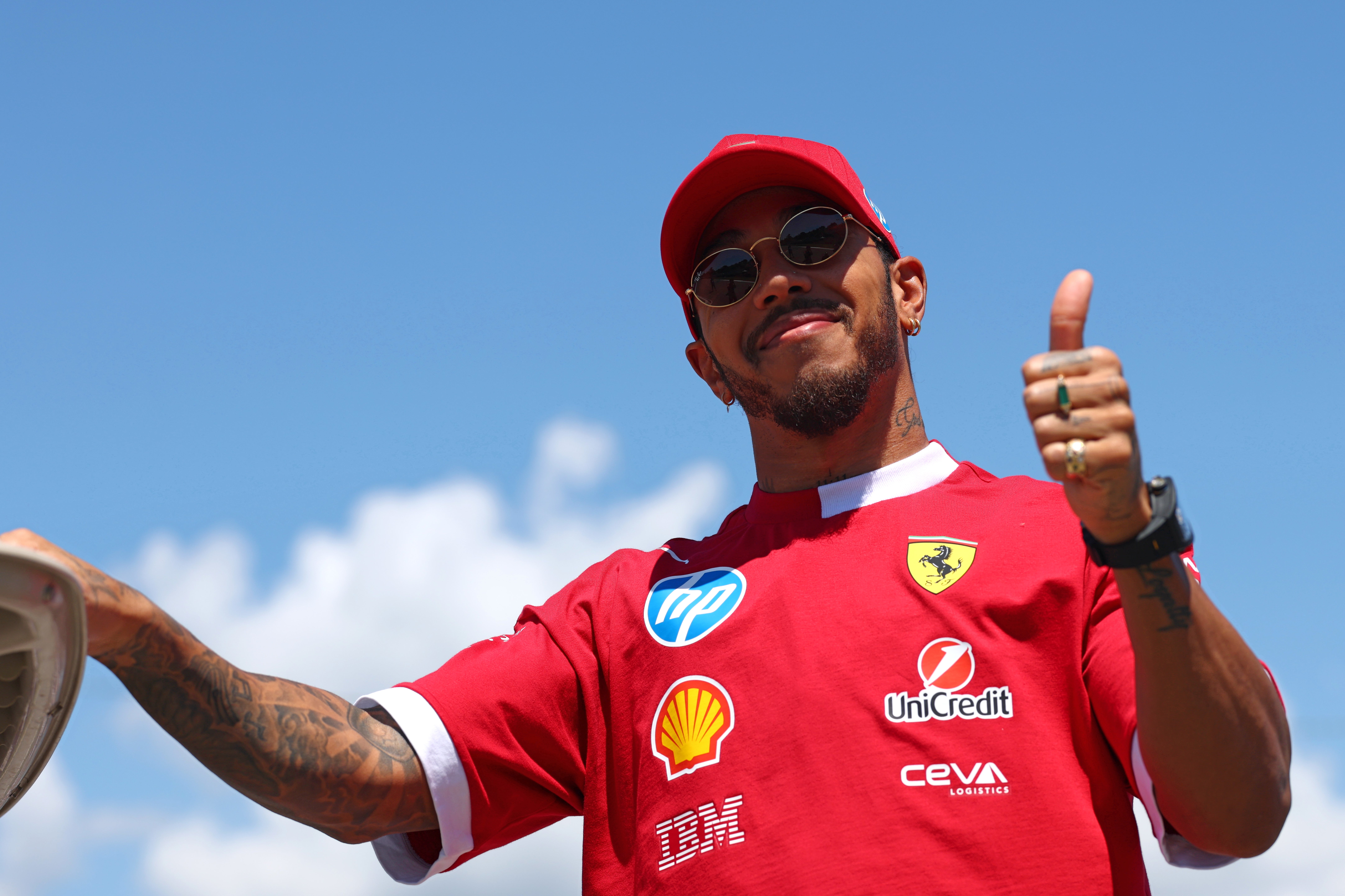 Lewis Hamilton is delighted after finishing fourth in Imola's twelfth match