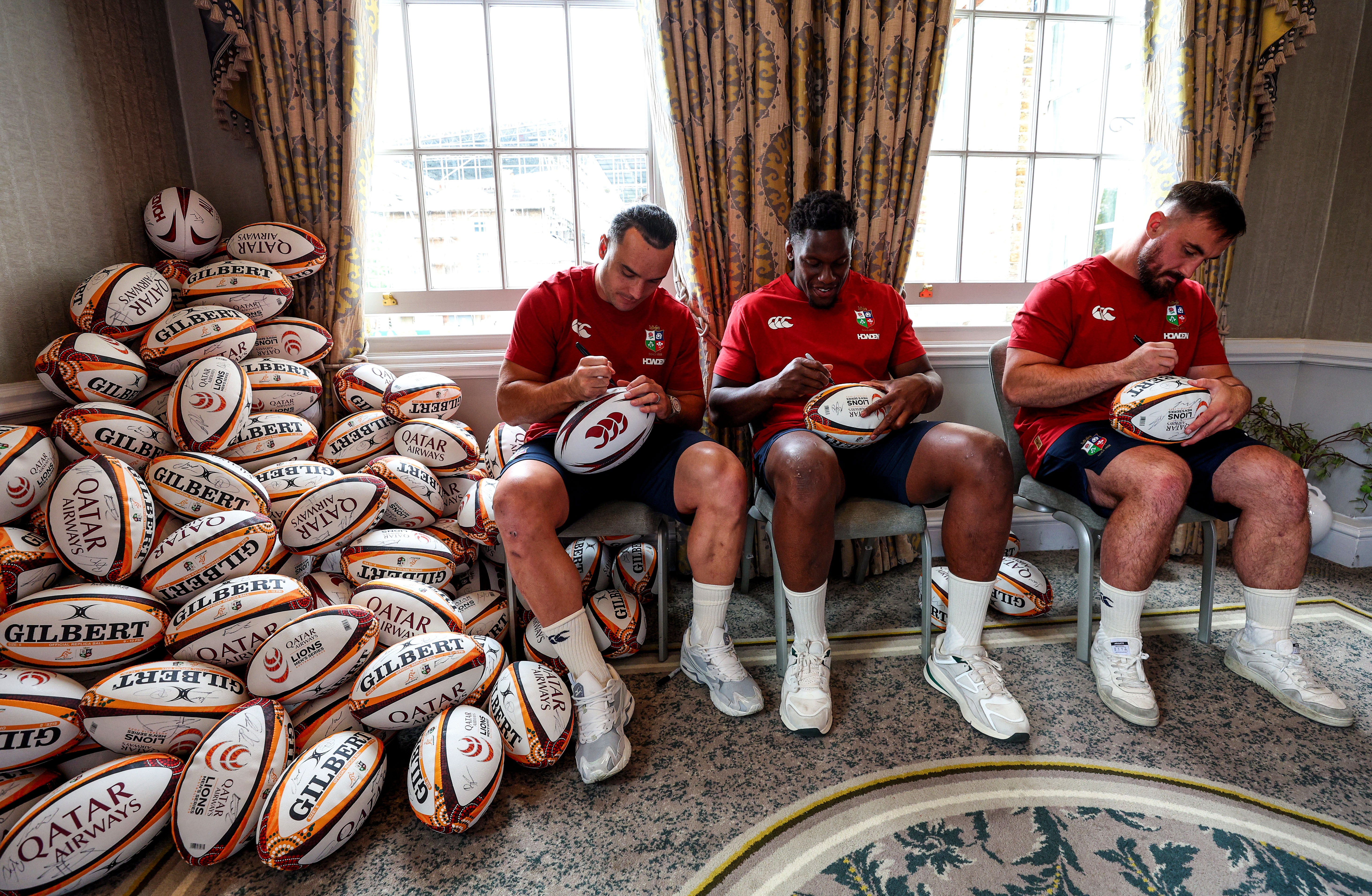 The British and Irish Lions squad had a number of administrative tasks to complete