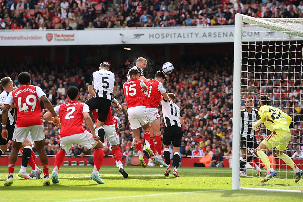 Arsenal vs Newcastle LIVE: Premier League score and latest updates as visitors dominate opening stages