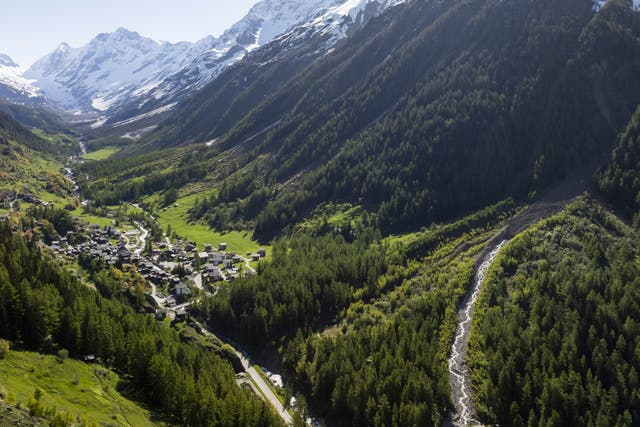 <p>The village of Blatten in the Loetschental, on Sunday, May 18, 2025</p>