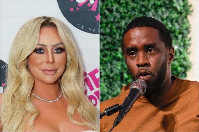 <p>Danity Kane singer Aubrey O’Day and Sean 'Diddy' Combs</p>