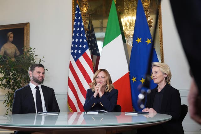 Italy US EU Vance