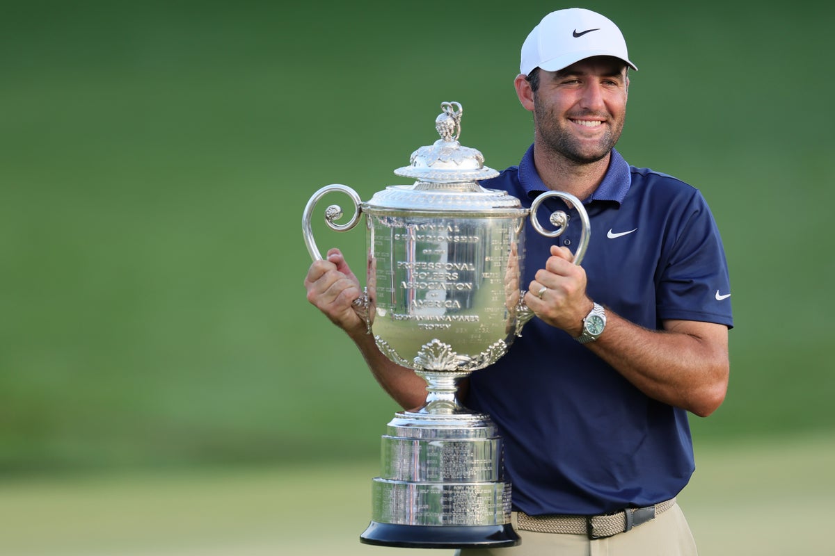 Scottie Scheffler cruises to PGA Championship title as Jon Rahm bid implodes