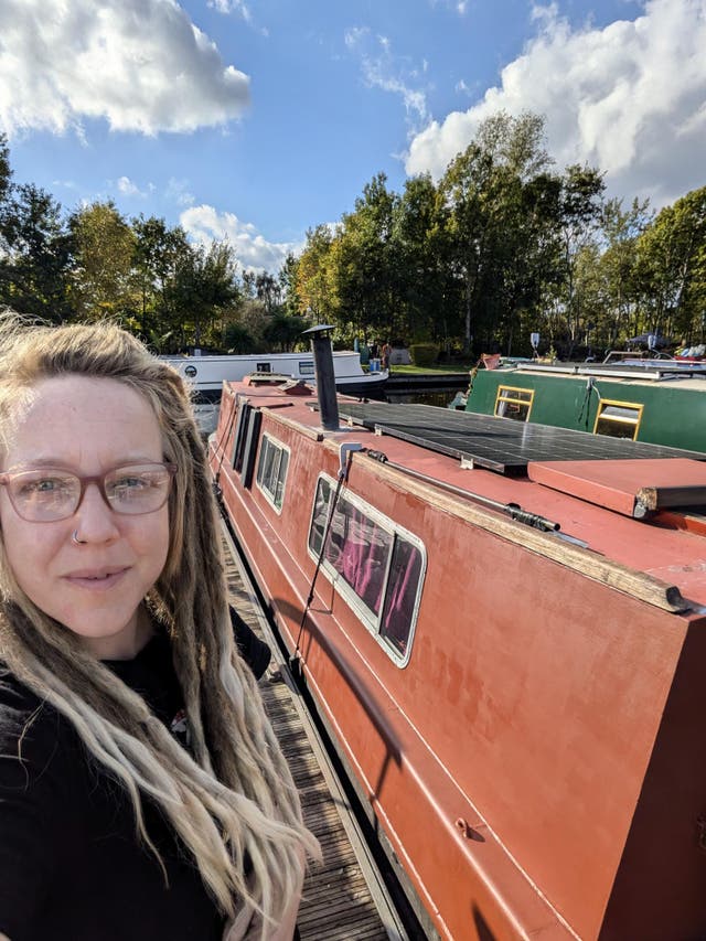 <p>Kyrie has found freedom from living on a boat</p>