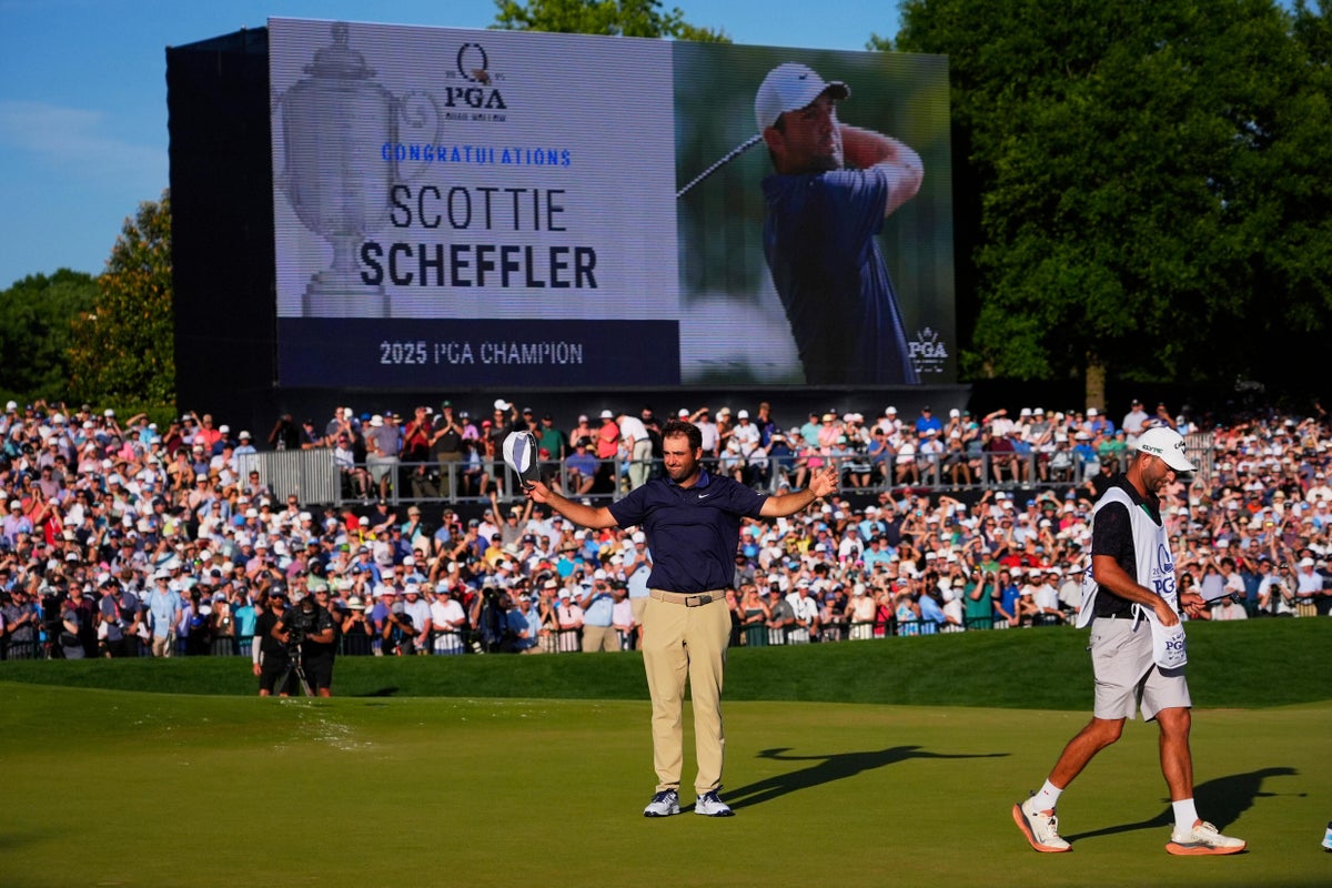 Scottie Scheffler cruises to US PGA Championship title as Jon Rahm bid implodes
