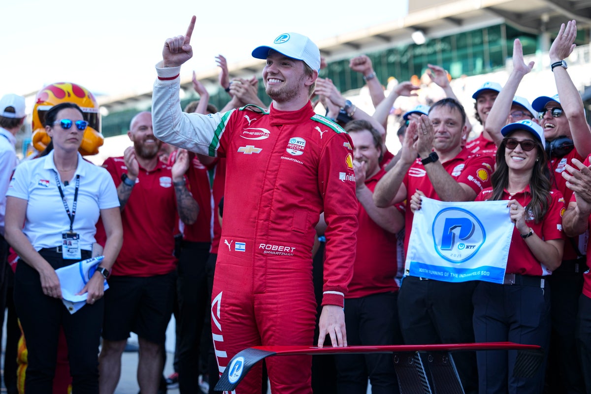 Israeli-born, Russia-raised Indy 500 pole winner Robert Shwartzman calls for peace around the world