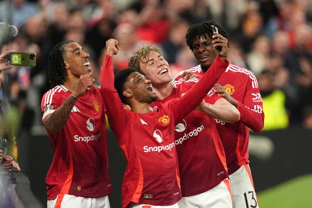 Manchester United are through to the Europa League final (Martin Rickett/PA)