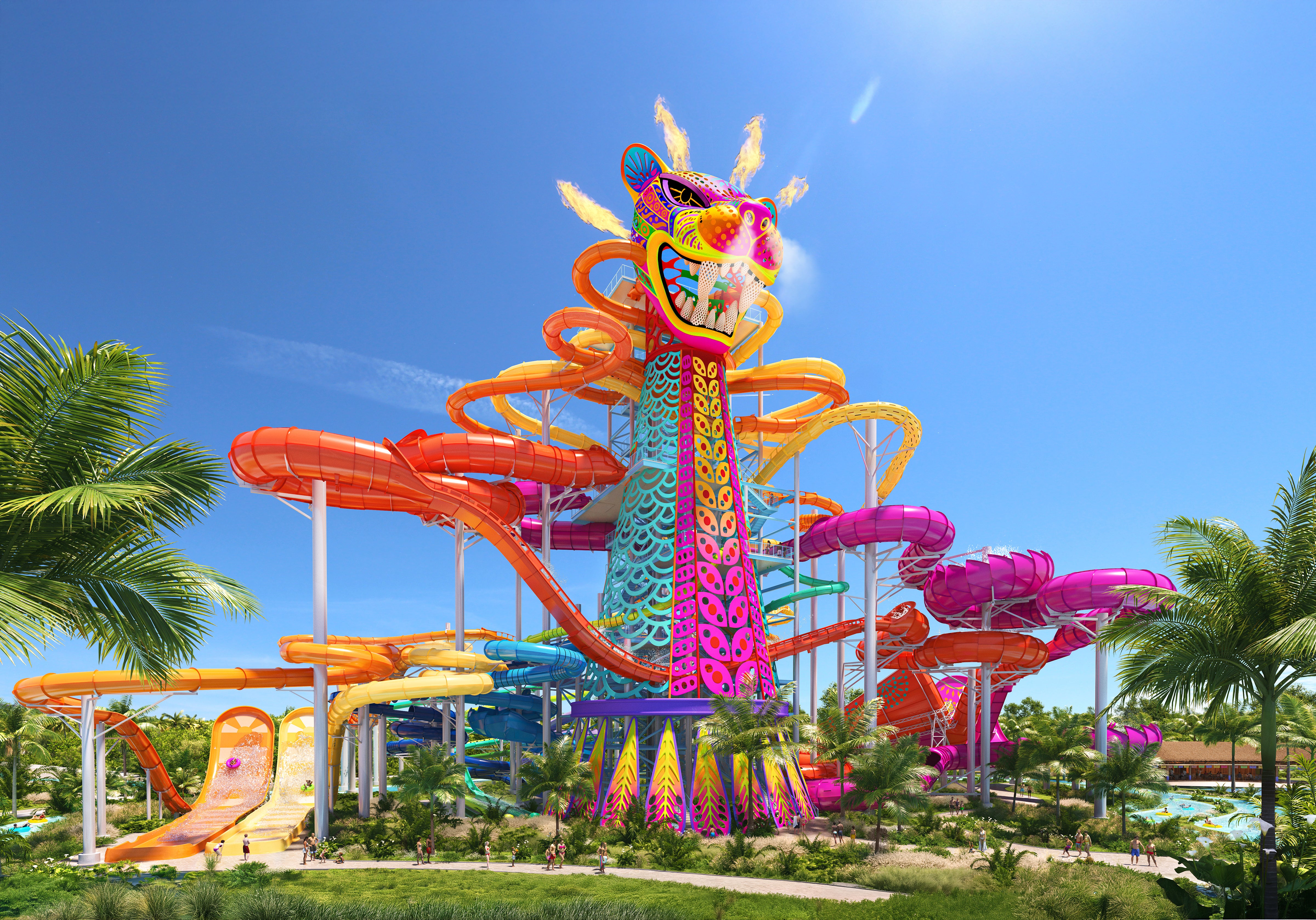 Loco Waterpark will feature 30 waterslides for Royal Caribbean passengers in Mexico