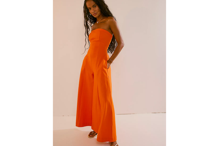 free people jumpsuit wedding guest