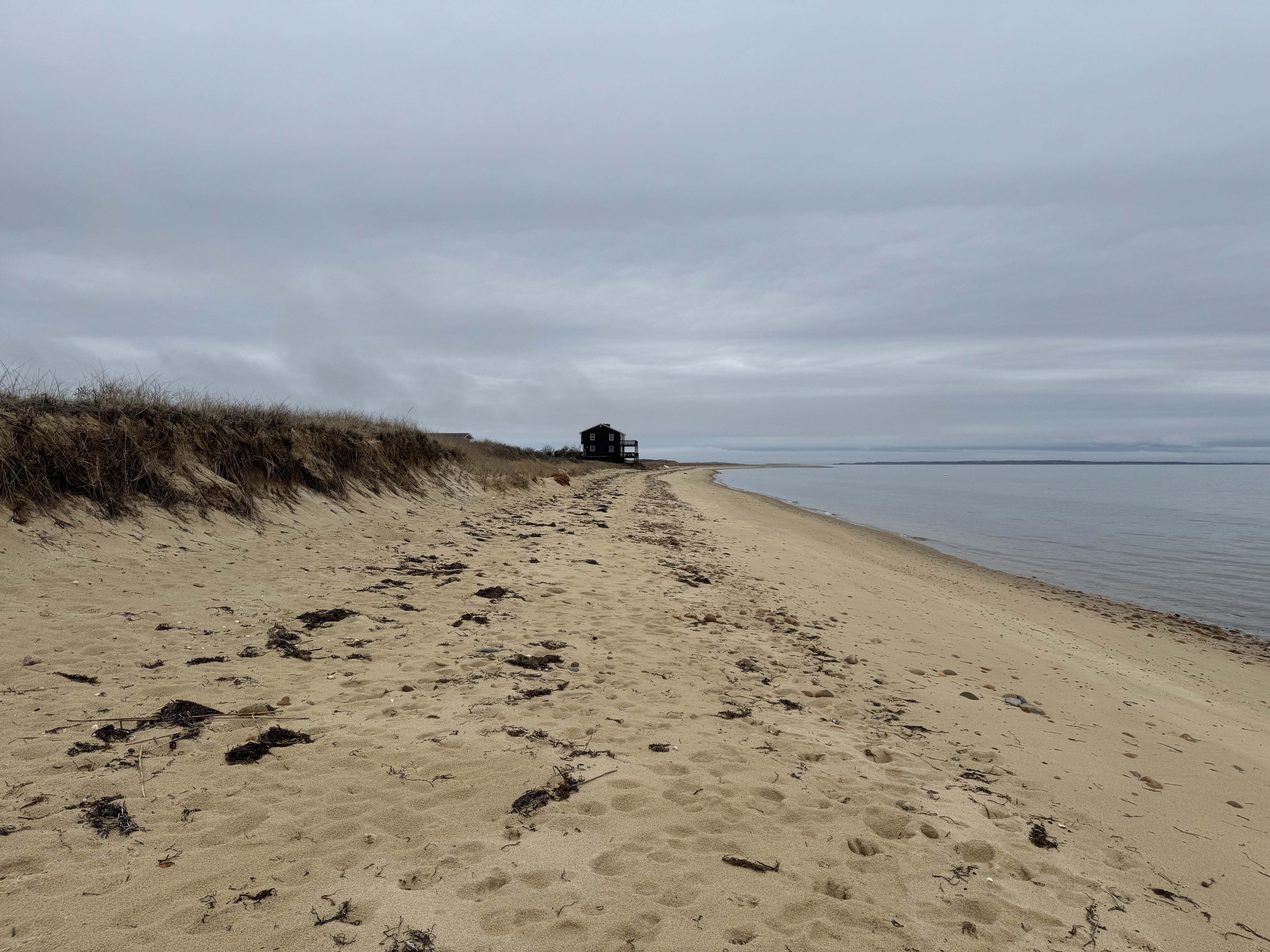 A deserted beach on Martha's Vineyard