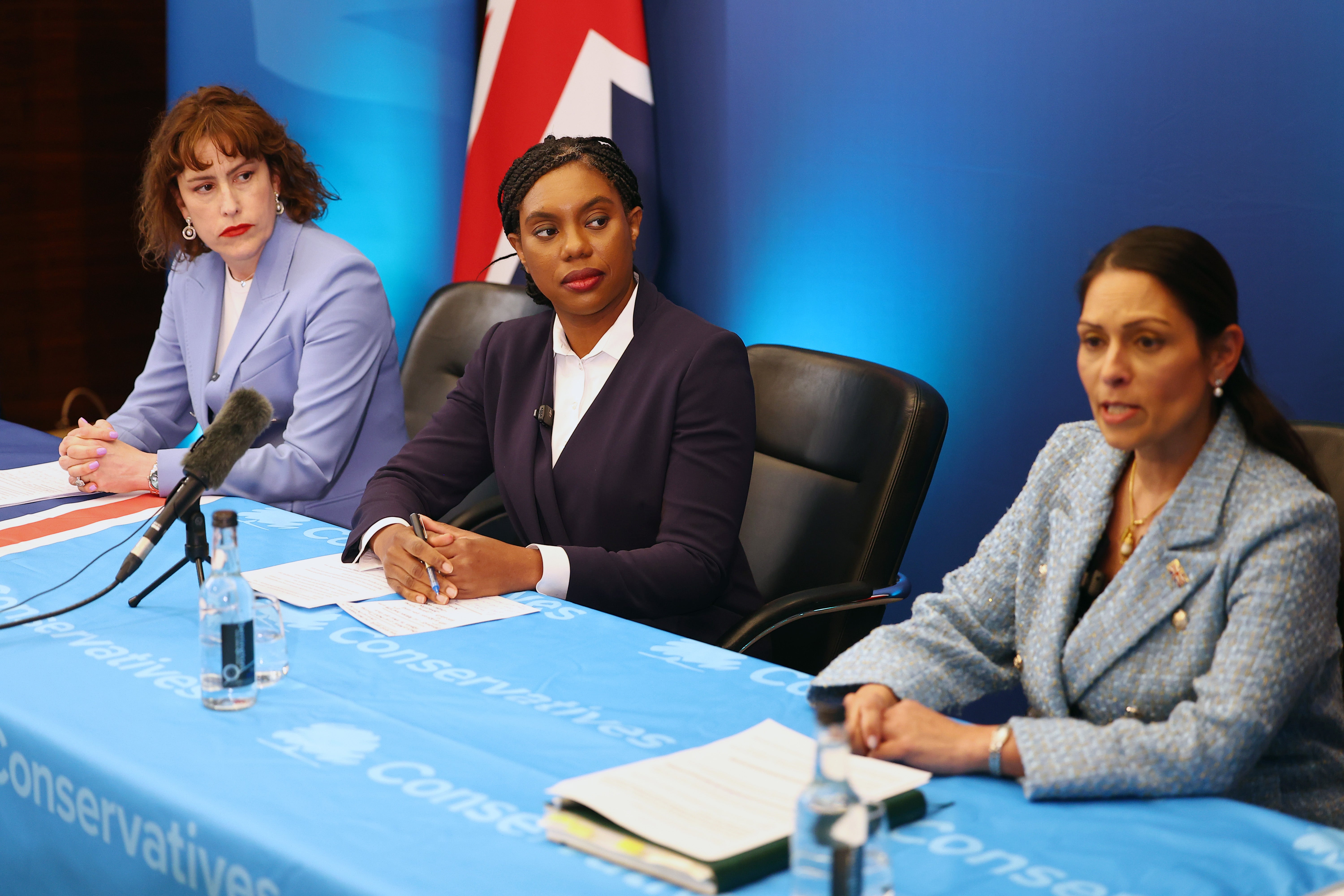 <p>The Three Tory Horsewomen of the Brexit Apocalypse’: Victoria Atkins, Kemi Badenoch and Priti Patel</p>