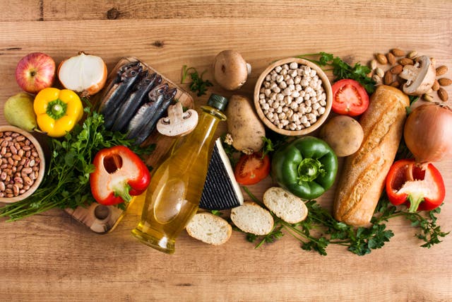 <p>A Mediterranean diet was compared with a low-fat vegan diet (Alamy/PA)</p>
