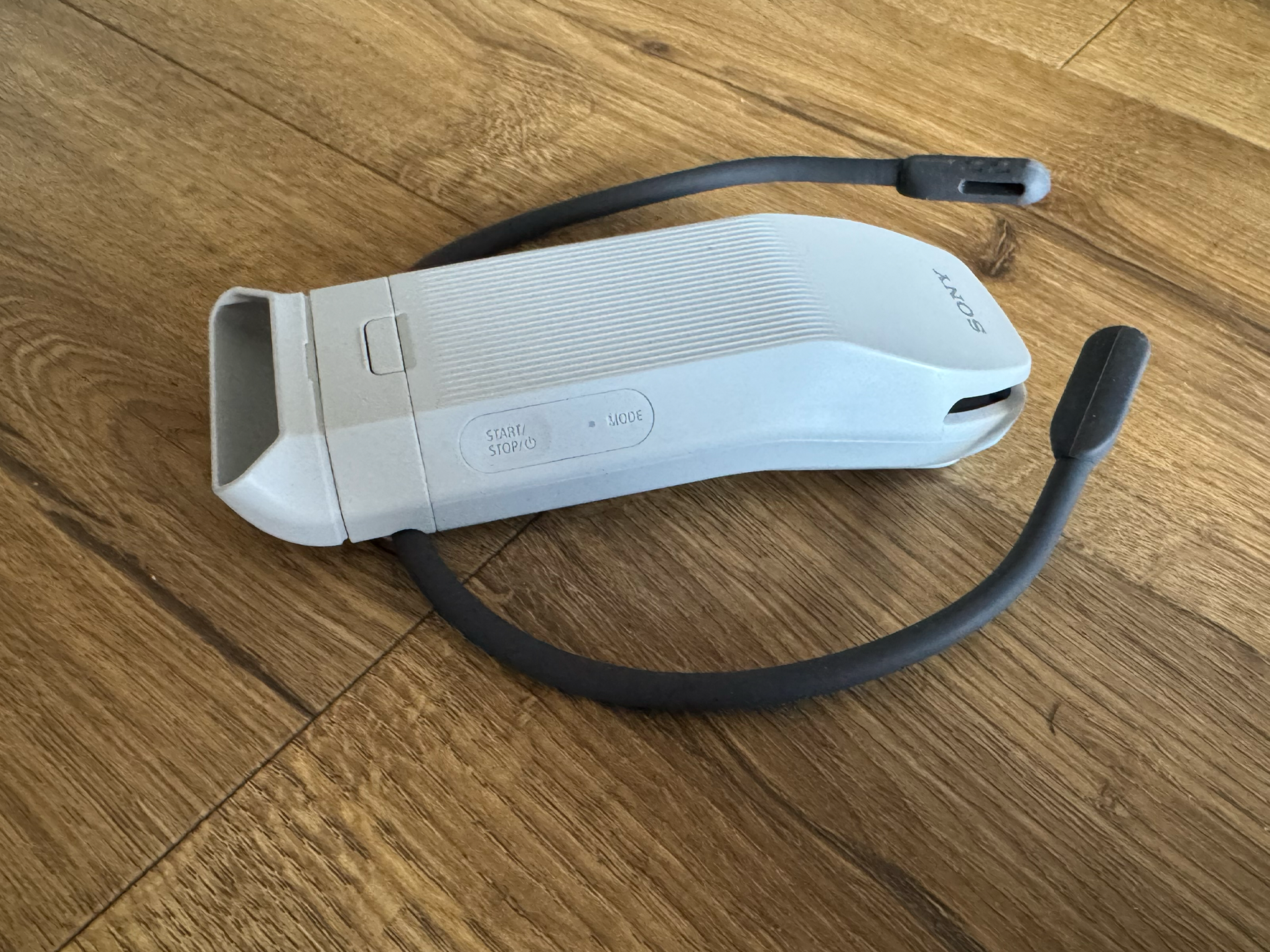 The device is slightly larger than the previous model, but contours better to shape of your neck
