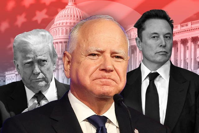 <p>Gov. Tim Walz spoke to The Independent about </p>