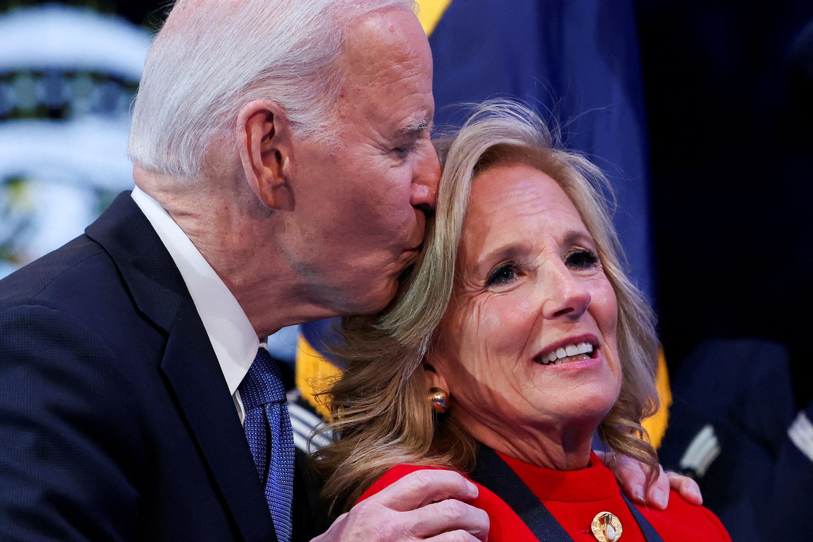 Former First Lady Jill Biden, shown here with former President Joe Biden, was married to Bill Stevenson between 1970 and 1975