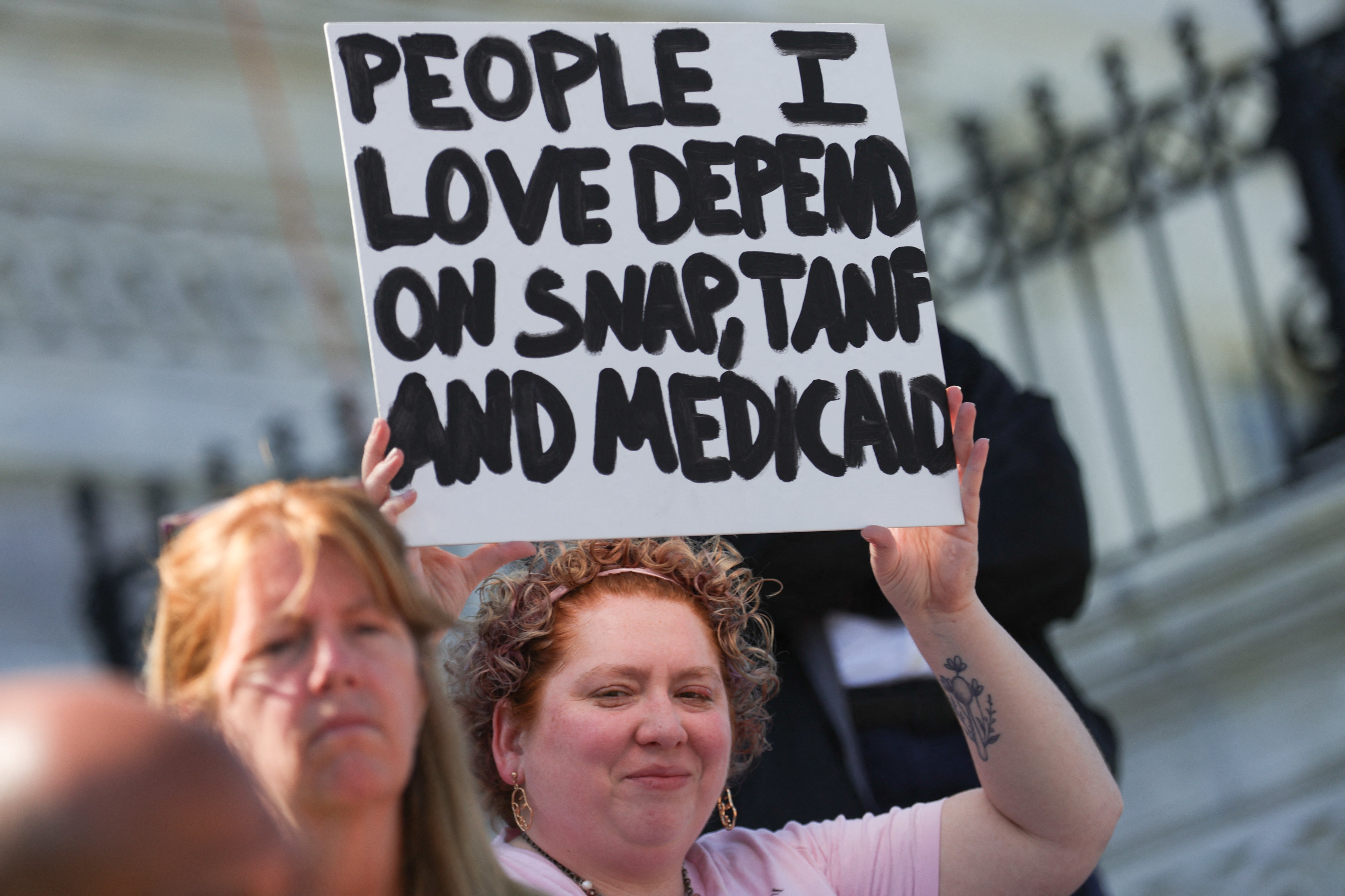 Trump’s bill would require able-bodied adults without children or dependents to work at least 80 hours a month, engage in 80 hours of community service, engage in 80 hours for an educational program or engage in a combination of these three options to qualify for Medicaid.