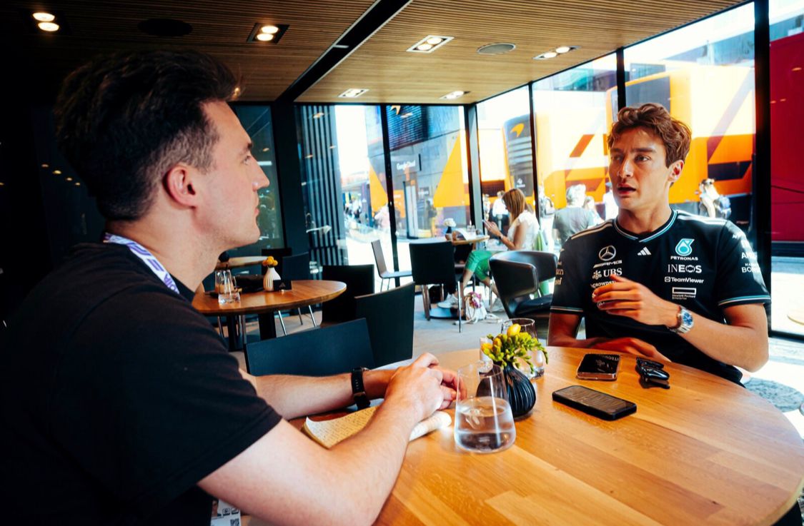 Russell speaks to The Independent after his best-ever start to an F1 season