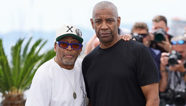 <p>Denzel Washington (right) stars in Spike Lee's newest movie 'Highest 2 Lowest'</p>
