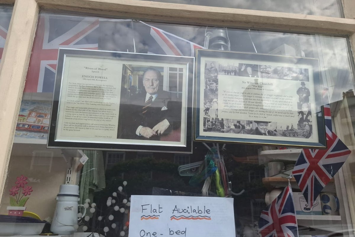 Police investigate Enoch Powell portrait hung in village shop as ‘hate incident’