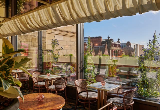 <p>Gleneagles Townhouse offer some of the best views of Edinburgh whilst sipping on a sundowner Credit</p>
