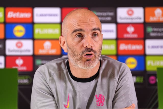 Enzo Maresca was unhappy that Real Betis have 48 hours extra to prepare for the Conference League final (Ben Whitley/PA)