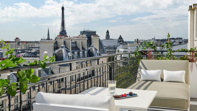 <p>The French capital has over 1,000 hotels, but only the best of the best have the most scenic views over Paris </p>