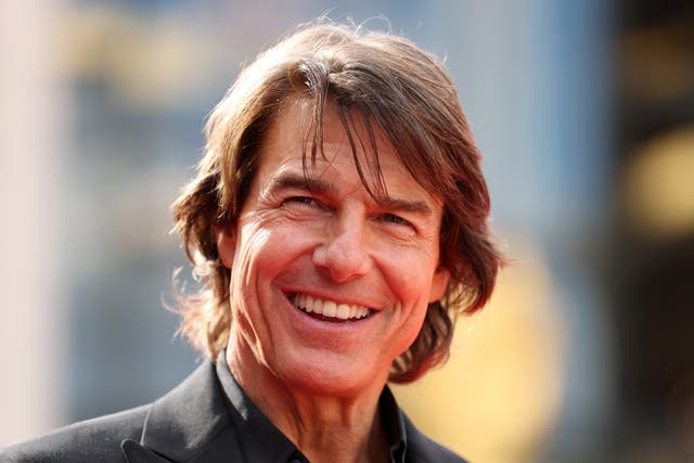 <p>Tom Cruise arrives at the New York premiere of 'Mission: Impossible – The Final Reckoning' on May 18, 2025</p>